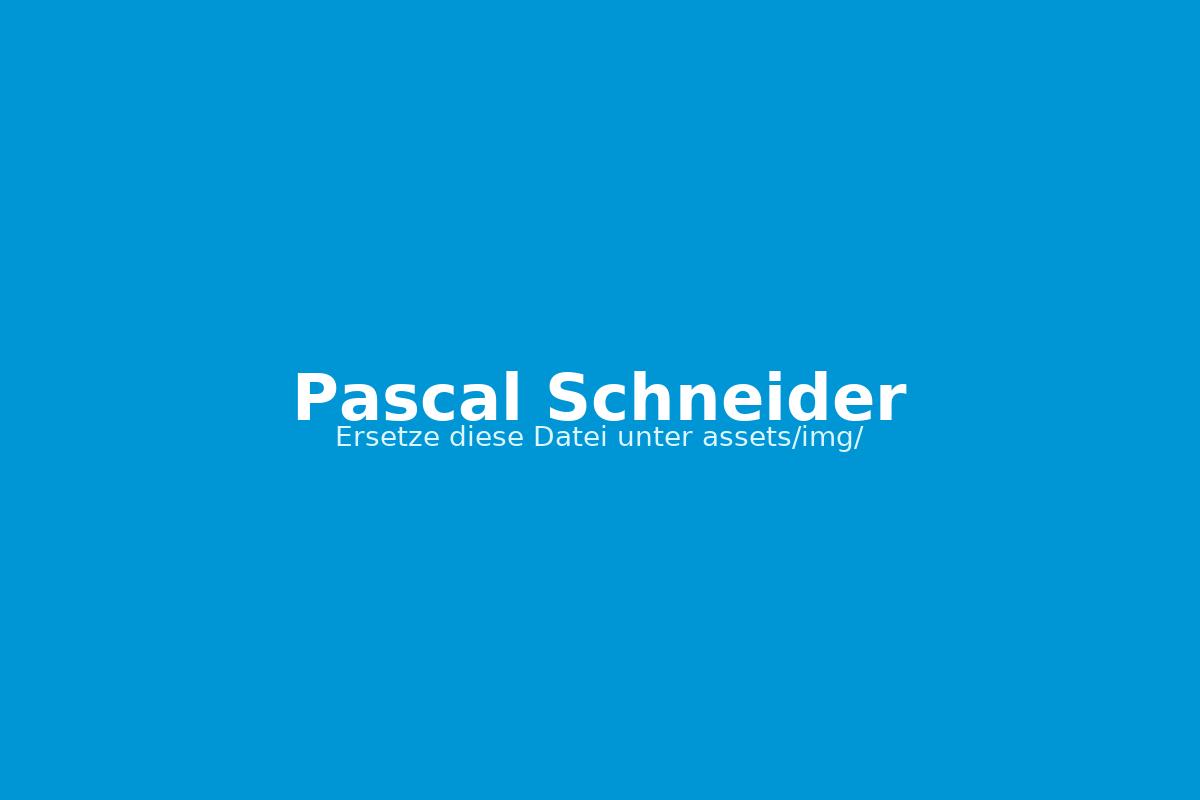 Pascal Schneider